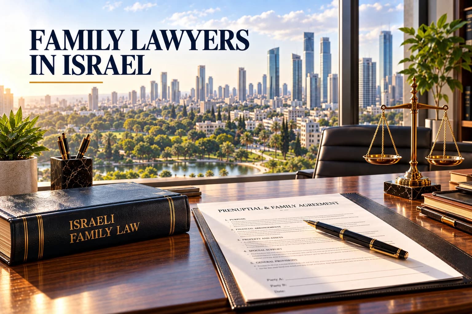 Family lawyers in Israel discussing prenuptial and domestic agreements