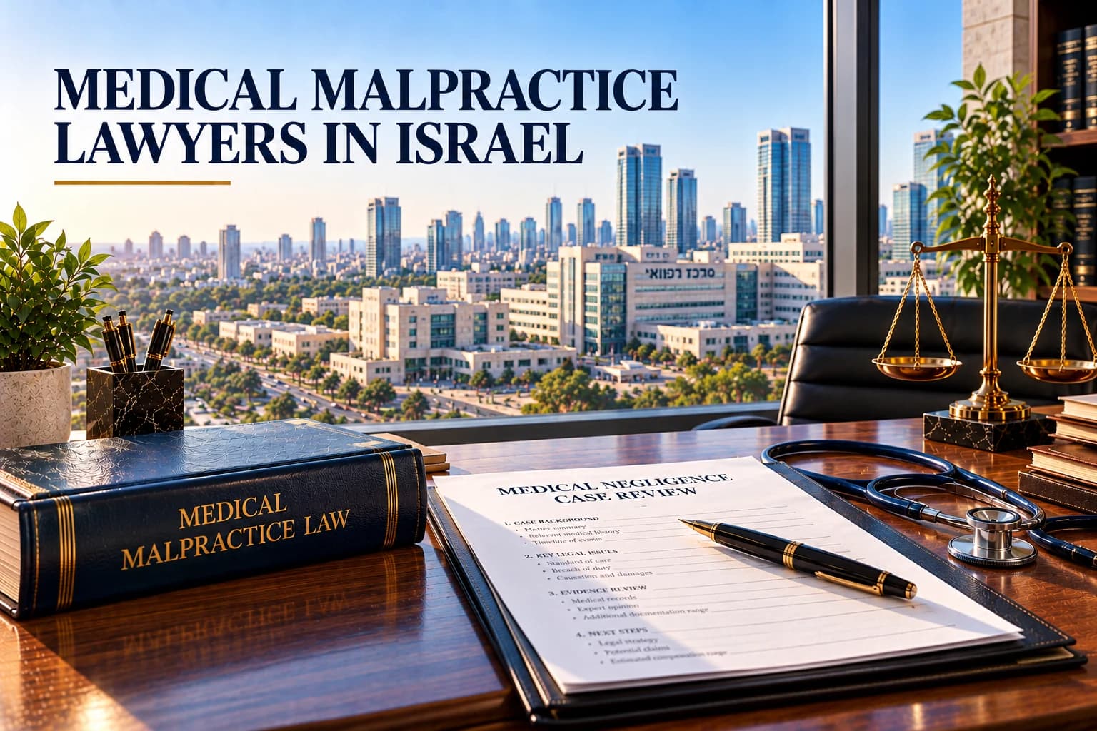 Medical malpractice lawyers in Israel consulting medical expert opinions