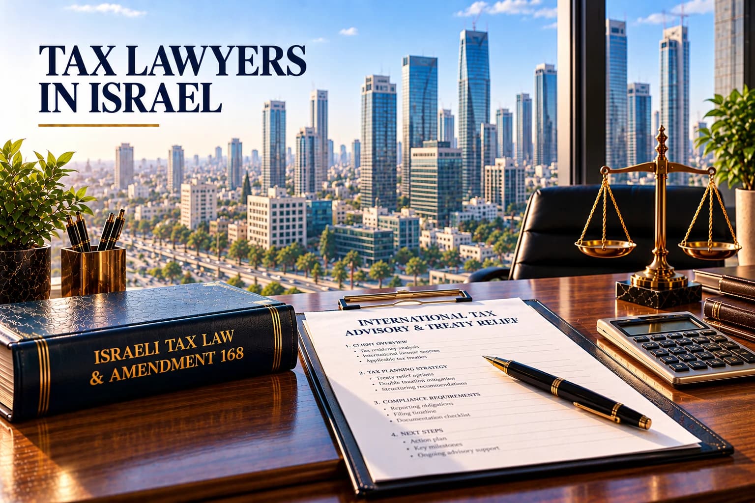 Israeli tax attorneys reviewing international tax planning strategies