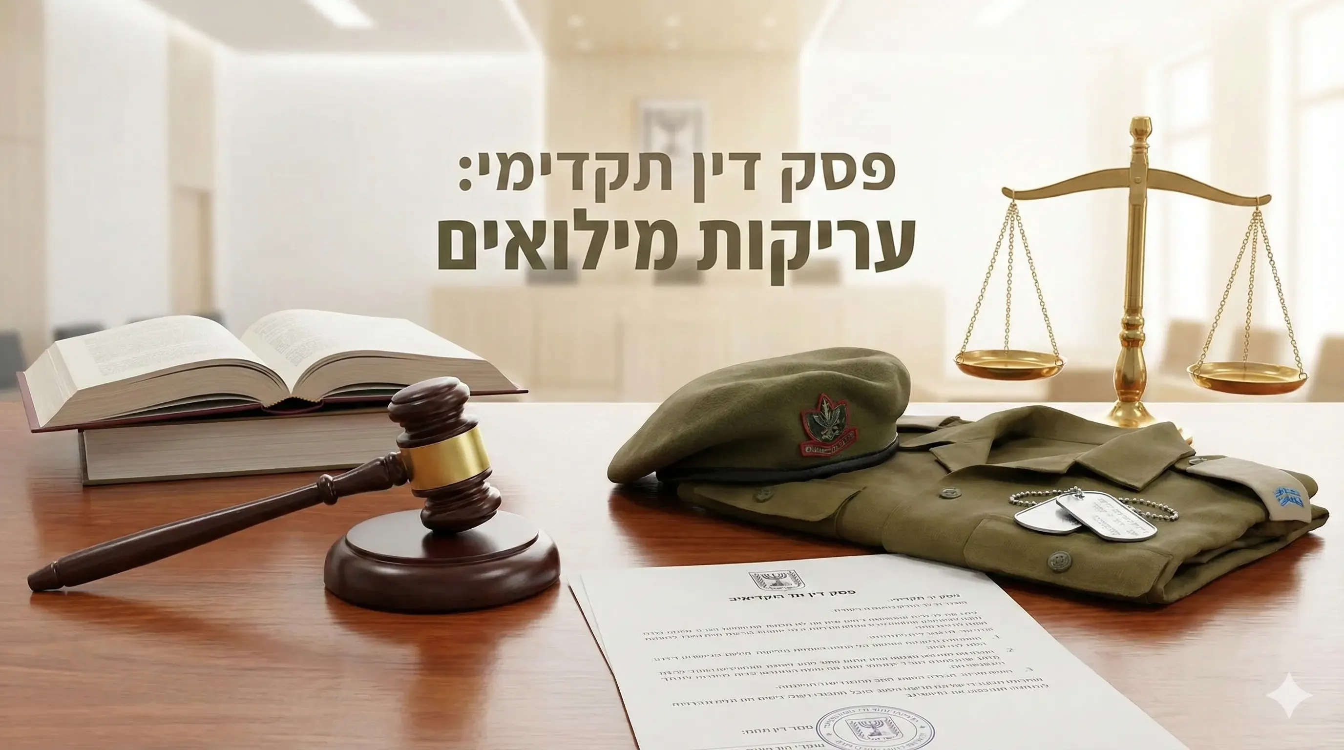 פסק דין תקדימי עריקות