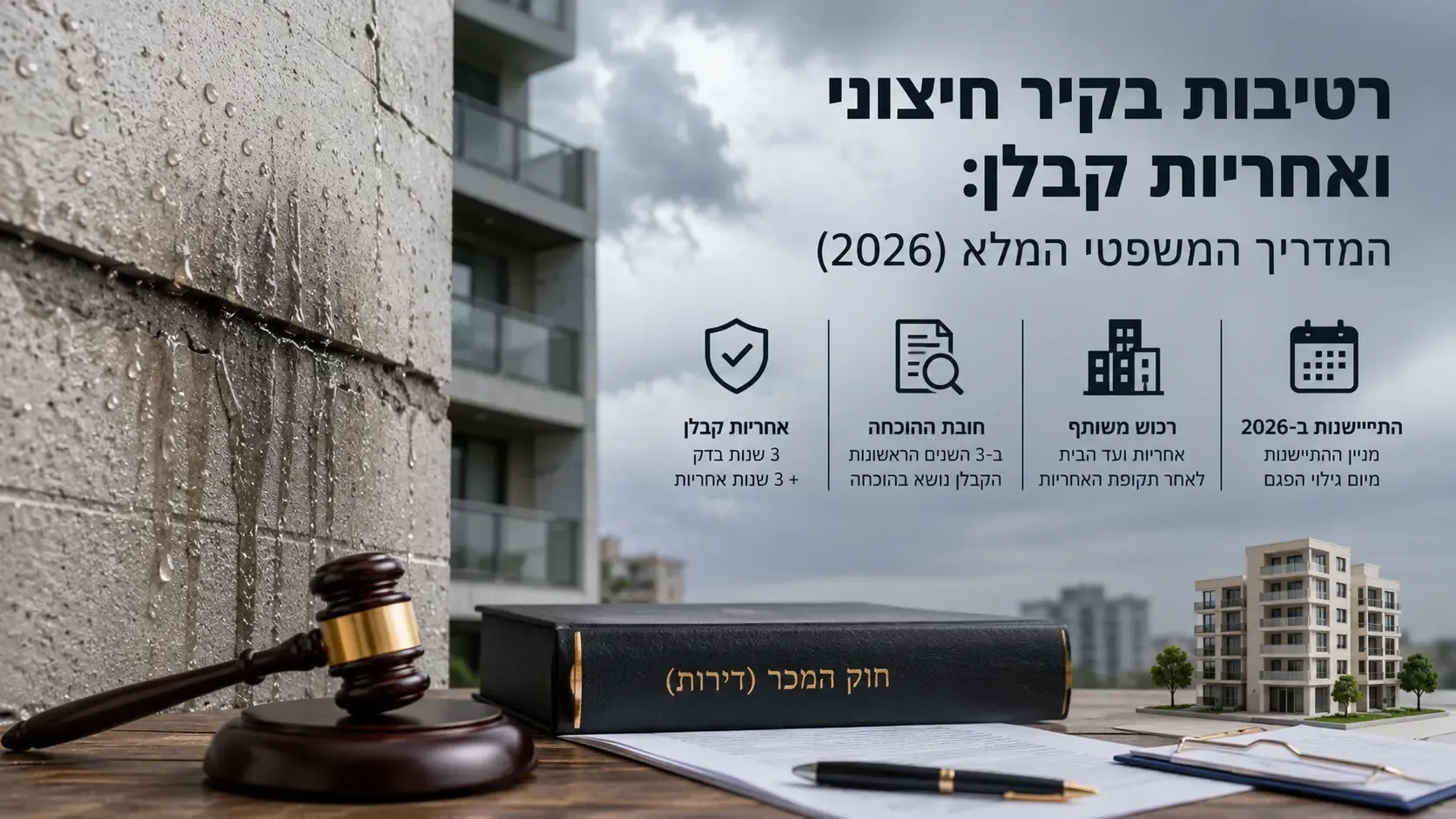רטיבות בקיר חיצוני ואחריות קבלן
