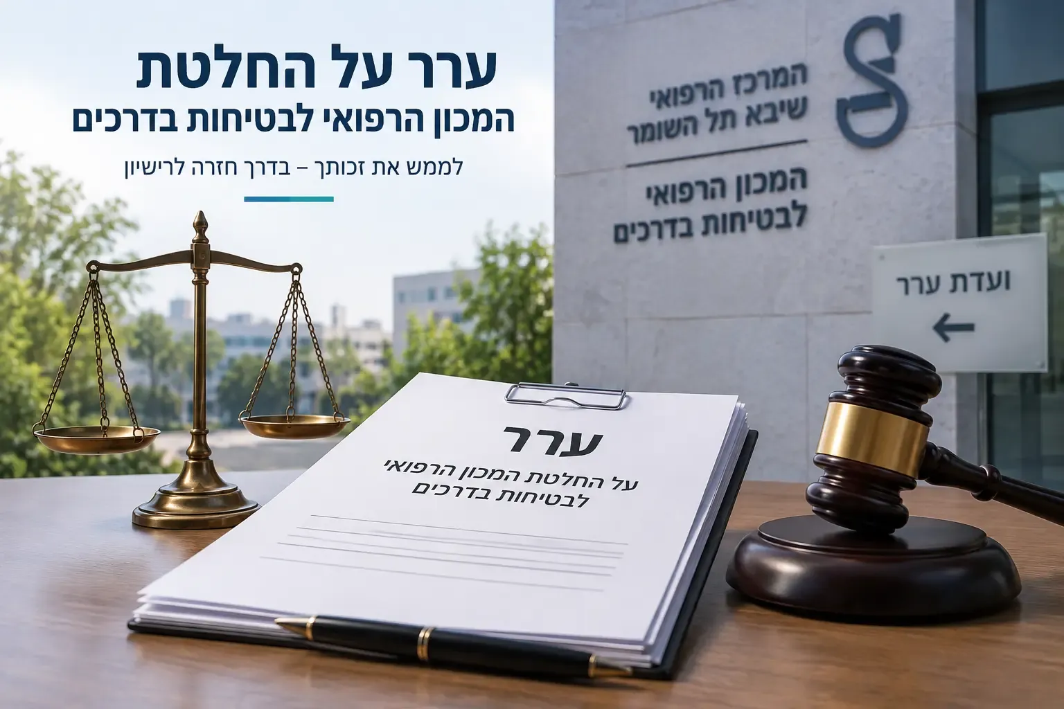 ערר על החלטת המכון הרפואי לבטיחות בדרכים